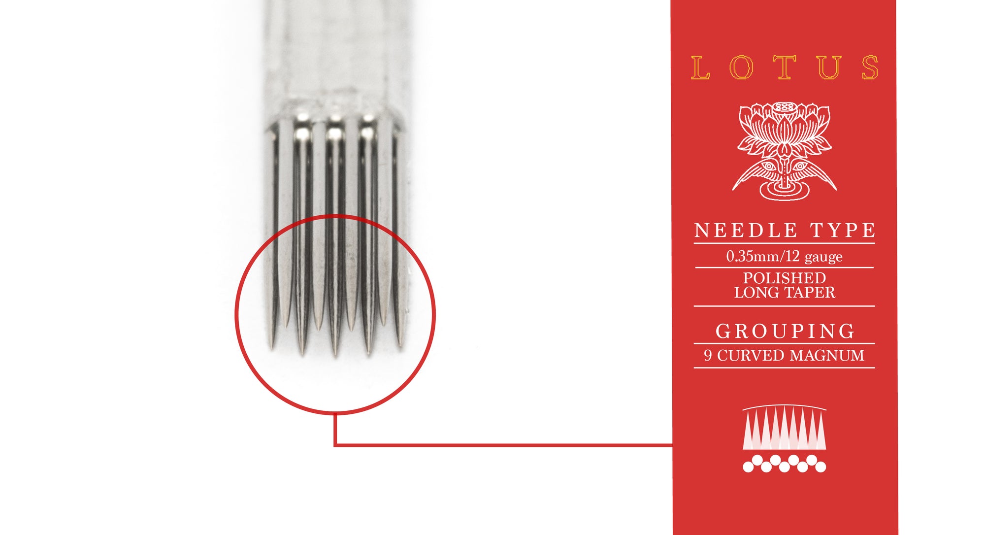 Lotus Bar Needles - Curved Magnum (Polished - Long Taper) – IRON TEMPER ...