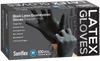 Saniflex - Black Latex Examination Gloves (Single Box)