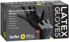 Saniflex - Black Latex Examination Gloves (Single Box)
