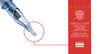 Lotus Cartridge Needles - Curved Magnum Medium Taper Textured (0.35mm -  12 Gauge)