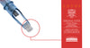 Lotus Cartridge Needles - Curved Magnum Medium Taper Textured (0.35mm -  12 Gauge)