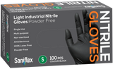 Saniflex - Light Industrial Black Nitrile Gloves (Single Box)