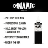 Dynamic Black Tattoo Ink - 8 oz. Bottle